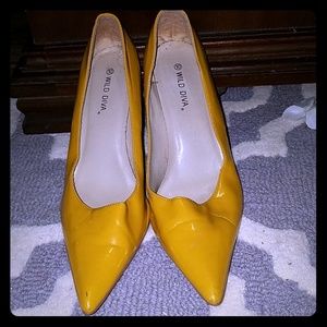 🚨🚨Black Friday Sale patent leather mustard pumps
